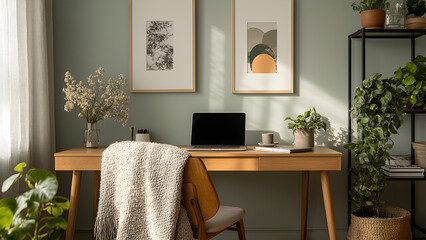 living room with a table and chairs