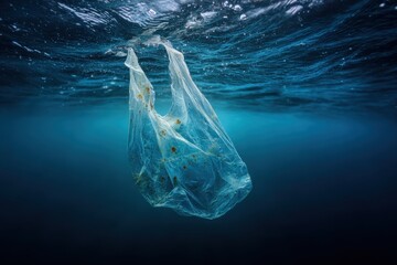 Plastic bag adrift in deep ocean (3)