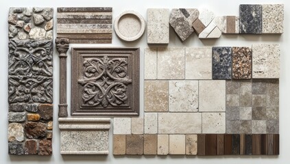 Stone & Tile Sample Book Layout; Interior Design Samples