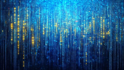 Abstract digital code stream background