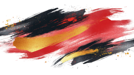 Bold brush strokes in contrasting shades