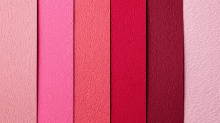 Fototapeta premium Diverse Shades of Pink Lipstick Lip Color Palette from Light to Dark Matte Finishes.