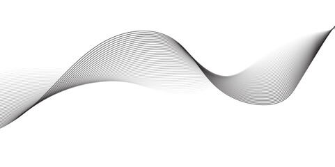 "A minimalist, abstract design featuring a smooth, flowing wave or ribbon-like element in shades of grey against a clean white background, emphasizing gentle curves and subtle gradients." © feroj