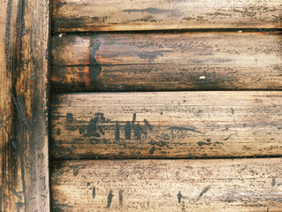 Rustic Bamboo Wall Texture with Weathered and Charred Details