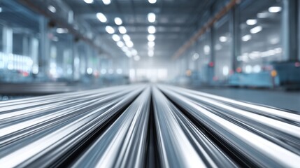Modern train station interior with high ceiling bright lighting large windows and sleek platforms.