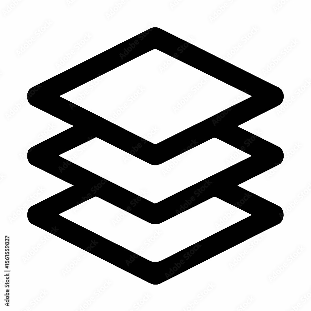 Poster layer icon graphic design visual element illustration digital interface conceptual idea
