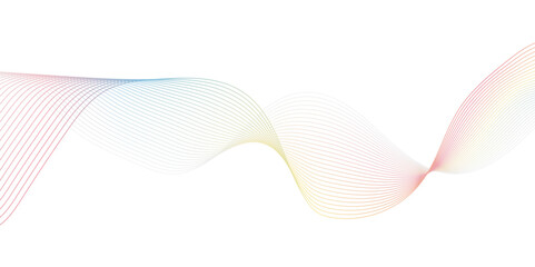 A minimalist, abstract illustration on a crisp white background featuring a series of delicate, fine, undulating lines that form subtle waves.