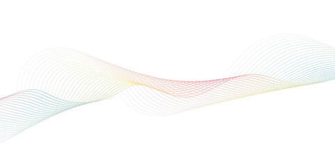 A minimalist, abstract illustration on a crisp white background featuring a series of delicate, fine, undulating lines that form subtle waves.