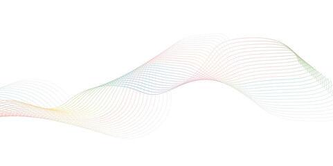 A minimalist, abstract illustration on a crisp white background featuring a series of delicate, fine, undulating lines that form subtle waves.