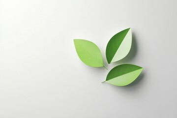 Fototapeta premium Subtle animation of clean green eco icon appearing on smooth white backdrop