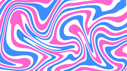 Pink and blue aesthetic liquid wave element with transparent background