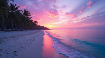 Elafonissi Beach Greece — A Dreamy Sunset View on the Shores of Elafonissi Beach with Pink Sand and Turquoise Waters