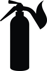 Fire Extinguisher Silhouette Graphic