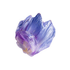 Fototapeta premium Stunning Purple Amethyst Geode Flower Cluster, Isolated on Black Background