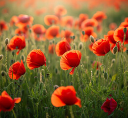 Fototapeta premium field of poppies