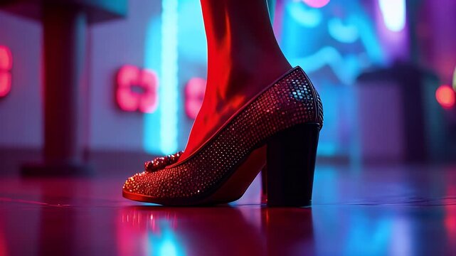  Ruby Red Light Leak on a Ruby Slippers