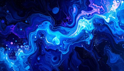 blue and yellow abstract