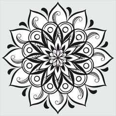 Vector doodle mandala . Ornamental luxury mandala Mandala Line Illustration . various mandala . Mandala Pattern Designs . Henna mandala. Mehndi style. Decorative pattern in oriental style.	