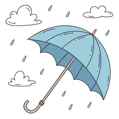 umbrella with rain