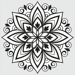  Vector doodle mandala . Ornamental luxury mandala Mandala Line Illustration . various mandala . Mandala Pattern Designs . Henna mandala. Mehndi style. Decorative pattern in oriental style.