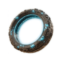 Ancient Alien Stargate - Futuristic Sci-Fi Portal Ring