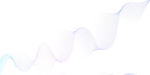 White wave curve lines banner background design. Abstract soft wave lines dynamic flowing purple and blue isolated background. Vector Illustration of the pink pattern of lines. stripes on white.	
