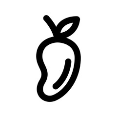 Mango icon thick bold line