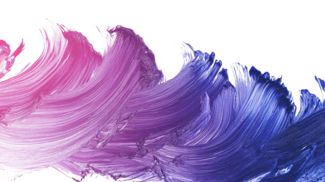 Brush strokes in a gradient from light purple