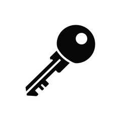 Simple Black Key Icon
