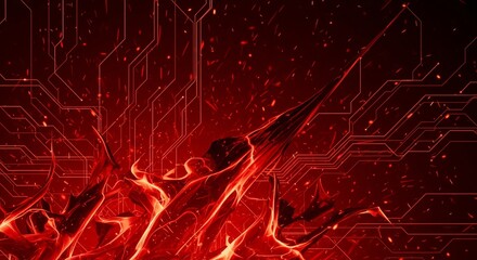abstract red background, gamer wallpaper