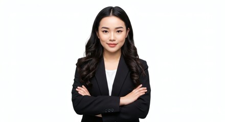 Confident Businesswoman Portrait Professional Headshot with Crossed Arms