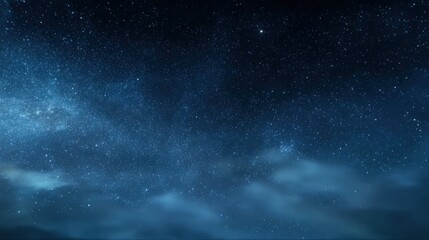 Fototapeta premium Stunning night sky filled with countless stars and the Milky Way galaxy overhead.