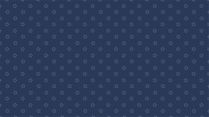 Dark blue seamless background with white star outline pattern. Perfect for kids, night sky themes, baby fabric, wrapping paper, or celestial digital design.