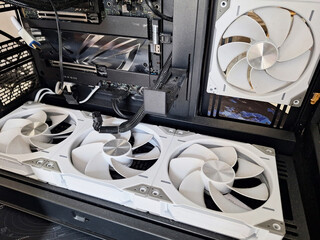 Open system unit with coolers.