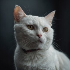 Obraz premium portrait of a white cat