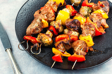 BBQ Meat Skewers.