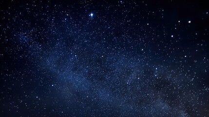 Fototapeta premium Vast Night Sky with Twinkling Stars and Clear View of the Milky Way Galaxy.