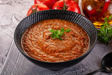 Gazpacho - cold Spanish tomato soup