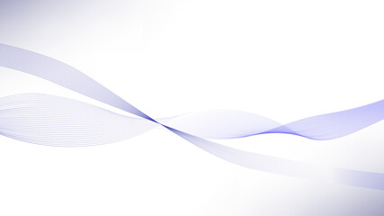 Abstract blue white wave pattern background design elegant smooth flowing