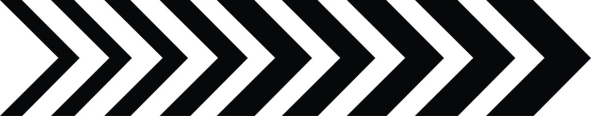 Black dynamic moving arrow representing speed, acceleration, fast. speed arrow icon. road lines arrow sign. directional arrow sign. transparent png and vector illustration.