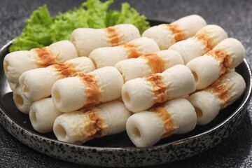 Cikuwa or chikuwa is a Japanese food ingredient in the form of processed meat.