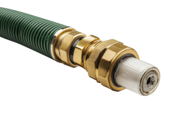 Green hose with brass fittings plumbing and irrigation solutions garden tool equipment maintenance