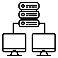 Shared Web Hosting Icon