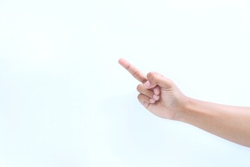 Middle finger gesture as a symbol of resistance