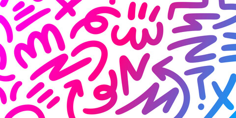 Abstract organic shape background doodle hand drawn background