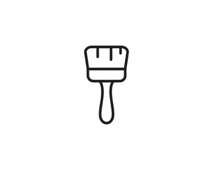 Brush icon vector design art illustration.