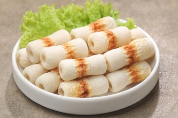 Cikuwa or chikuwa is a Japanese food ingredient in the form of processed meat.