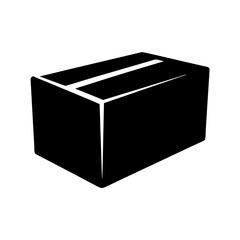 Black Icon of a Block of Butter, A black silhouette of a block of butter, representing food, dairy products, or cooking ingredients.
