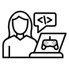 Game Designer Female Icon