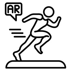Ar Running Game Icon